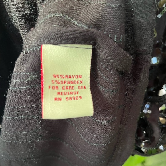 Sequined Blouse Comfortable Stretch - Picture 4 of 6